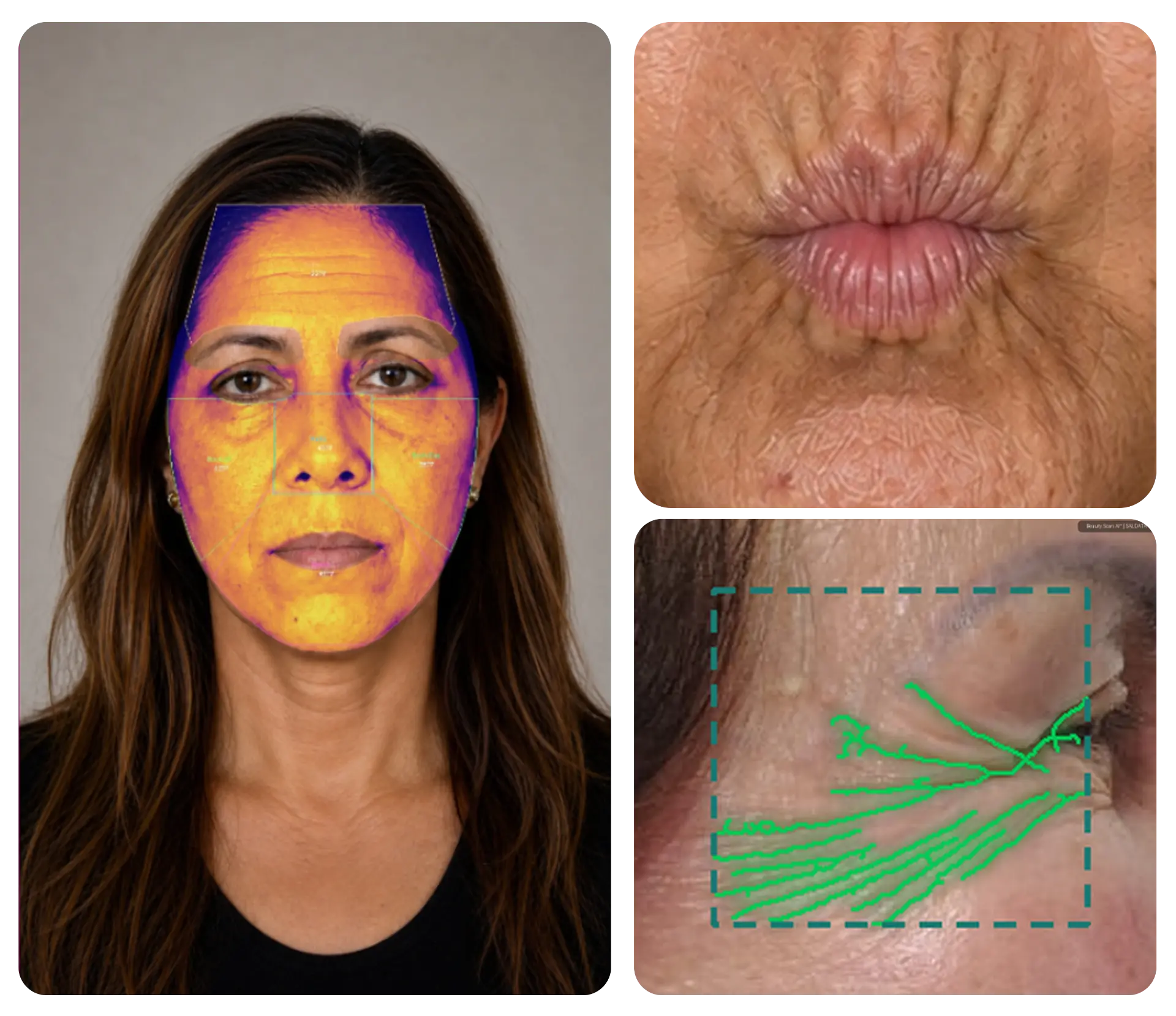 Análise de diagnóstico visual Beauty Scan AI